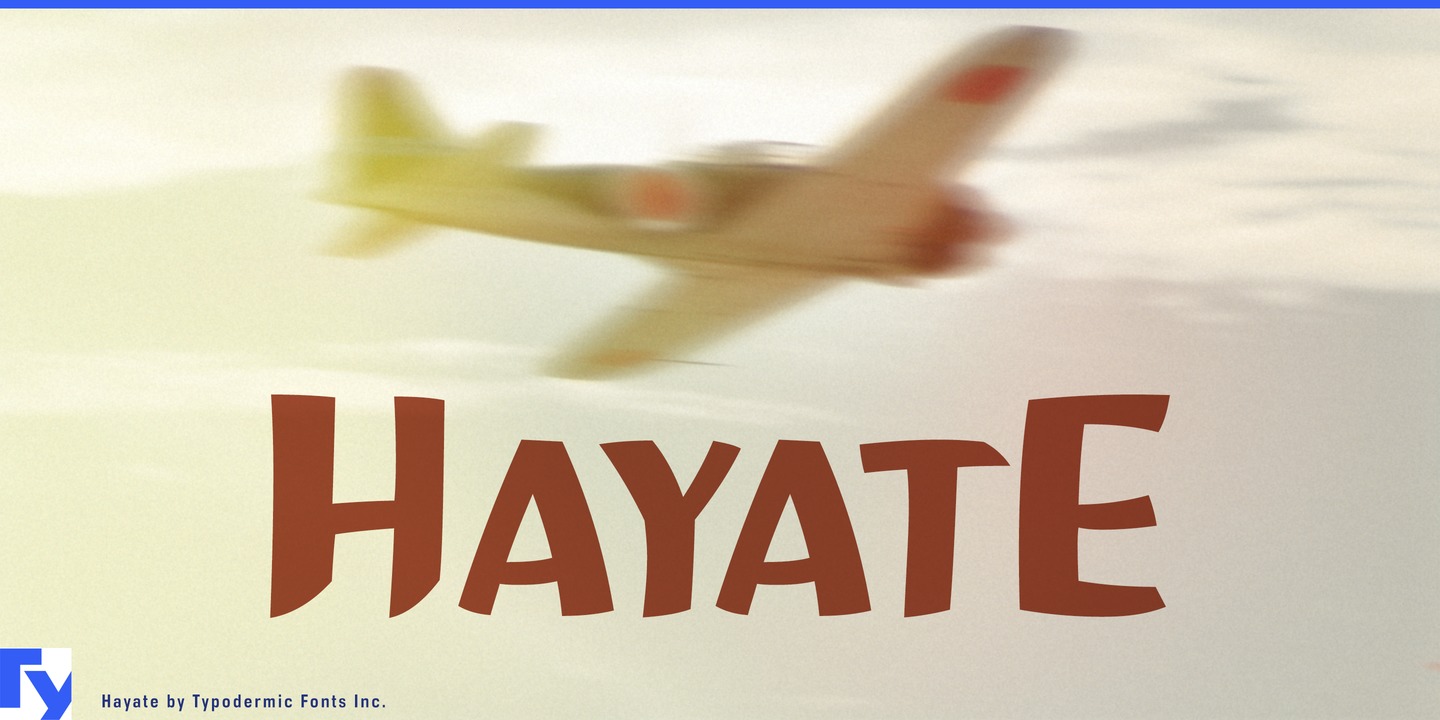 Beispiel einer Hayate-Schriftart